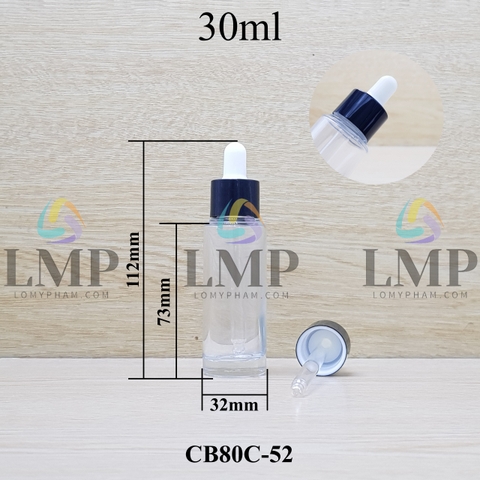 Chai thủy tinh nắp bóp khoen nhôm