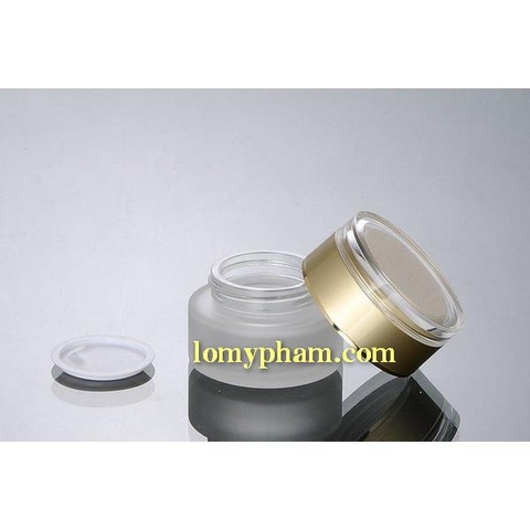 Hũ thủy tinh nắp vàng 30g