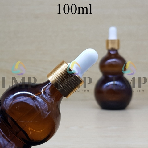 Chai hồ lô nắp bóp khoen nhôm 100ml