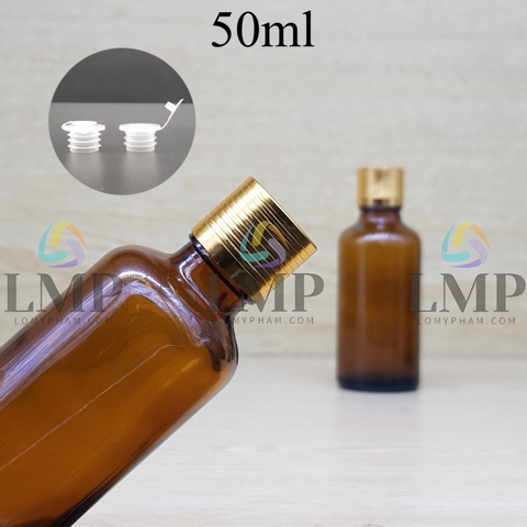Chai tinh dầu nắp sọc 50ml