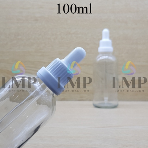 Chai tinh dầu nắp bóp sọc dày 100ml