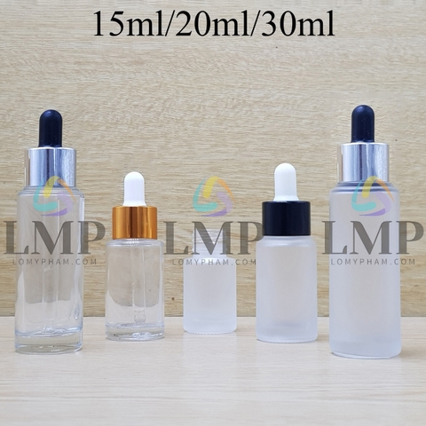 Chai thủy tinh nắp bóp khoen nhôm