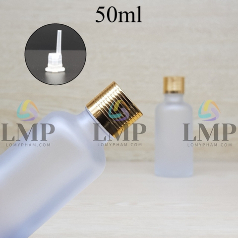 Chai tinh dầu phun mờ nắp sọc 50ml