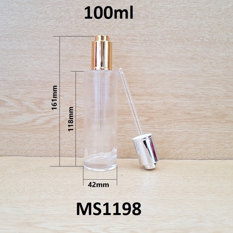 Chai TT trong / mờ nắp nhấn 100ml