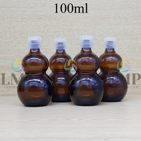Chai hồ lô nắp bật sọc 100ml