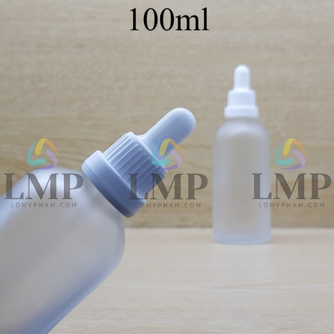 Chai tinh dầu phun mờ nắp bóp sọc dày 100ml