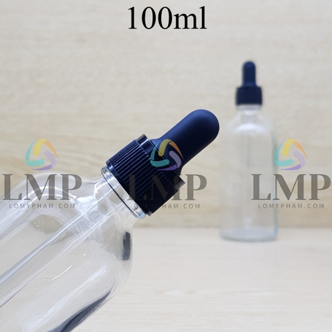 Chai tinh dầu nắp bóp khoen nhựa sọc 100ml