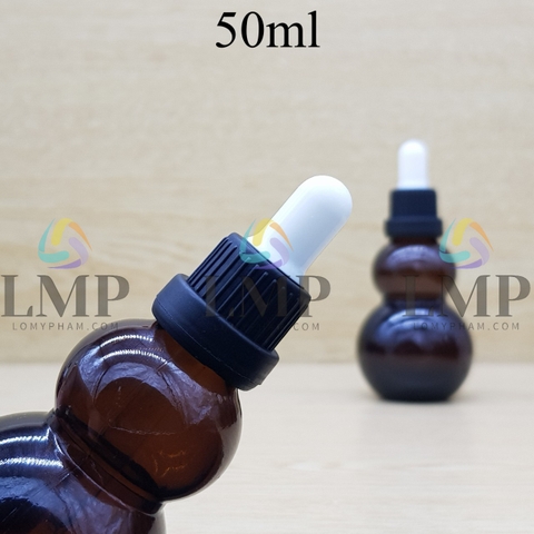 Chai hồ lô nắp bóp sọc dày 50ml