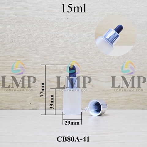 Chai thủy tinh nắp bóp khoen nhôm