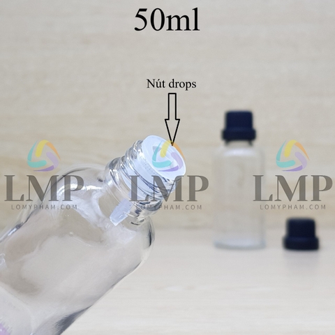 Chai tinh dầu nắp dày 50ml