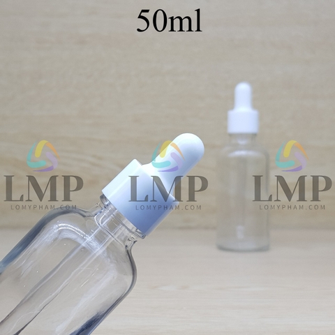 Chai tinh dầu nắp bóp khoen nhựa trơn 50ml