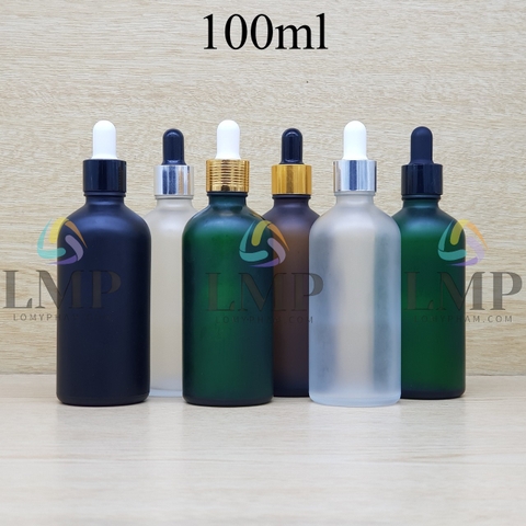 Chai tinh dầu phun mờ nắp bóp khoen nhôm 100ml
