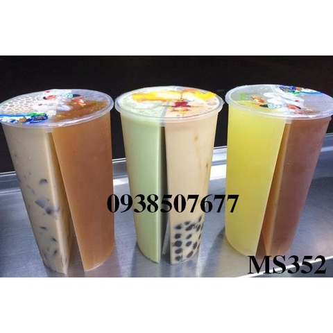 Ly trà sữa 750ml 2 in 1