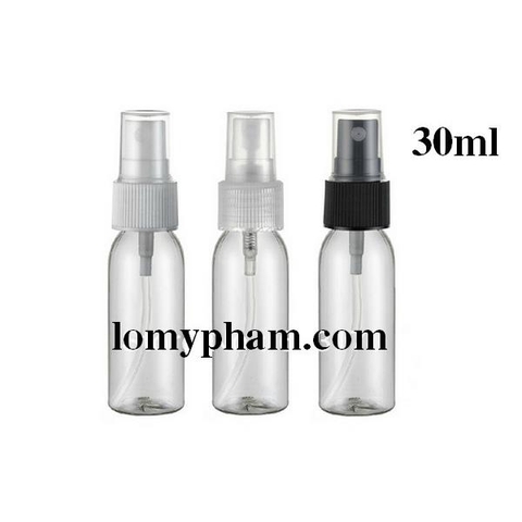 Chai vai tròn nắp phun sương 30ml