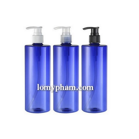 Chai xanh dương vai ngang vòi van 500ml