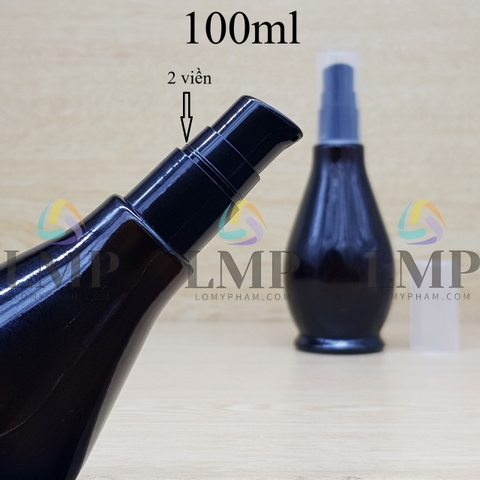 Chai đèn dầu đầu xịt giọt 2 viền 100ml