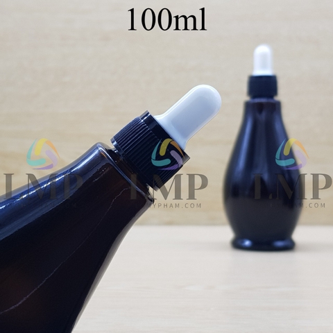 Chai đèn dầu nắp bóp khoen nhựa sọc 100ml