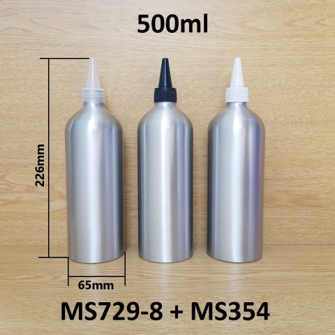 Chai nhôm nắp nhọn 500ml