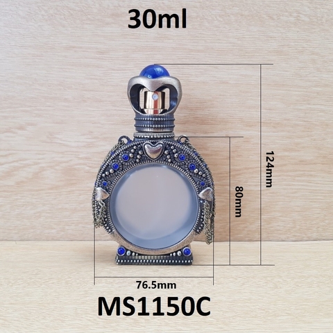 Chai Dubai chim ưng ruby màu xanh dương 30ml