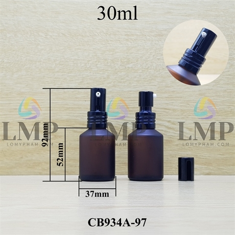Chai thủy tinh vát đầu nhôm giọt cao 30ml