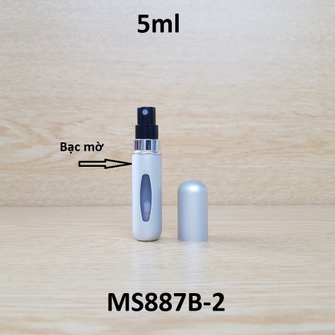 Chai chiết nước hoa màu mờ 5ml