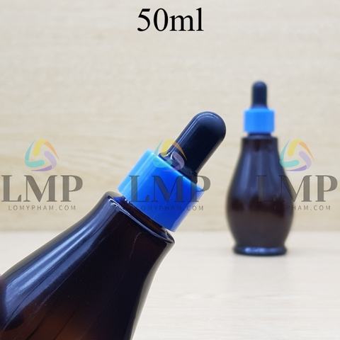 Chai đèn dầu nắp bóp khoen nhựa trơn 50ml
