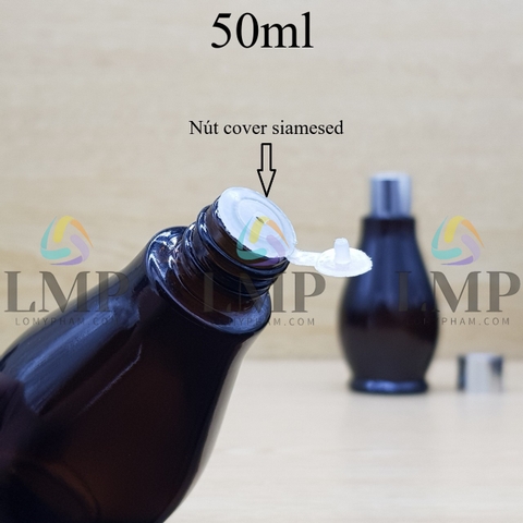 Chai đèn dầu nắp xi KO viền 50ml