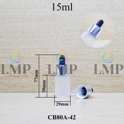 Chai thủy tinh nắp bóp khoen nhôm