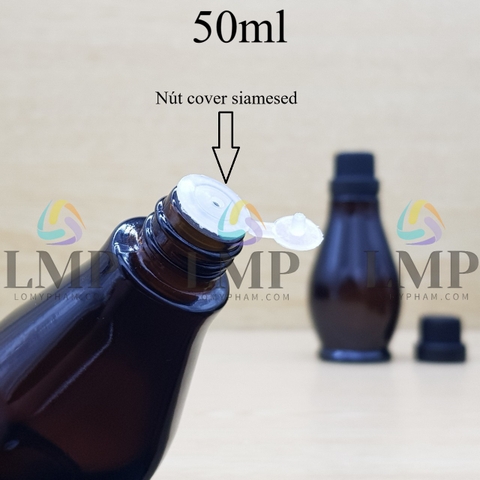 Chai đèn dầu nắp dày 50ml