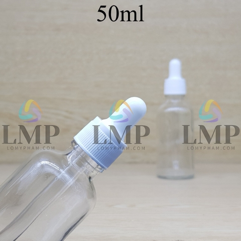 Chai tinh dầu nắp bóp khoen nhựa sọc 50ml