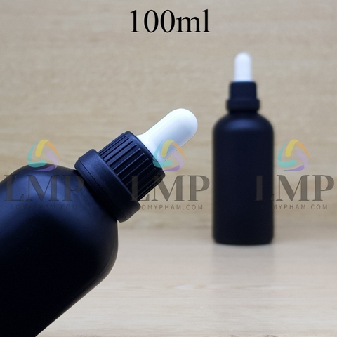 Chai tinh dầu phun mờ nắp bóp sọc dày 100ml