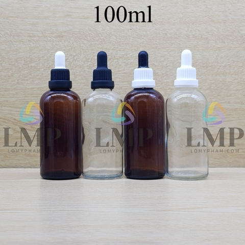Chai tinh dầu nắp bóp sọc dày 100ml