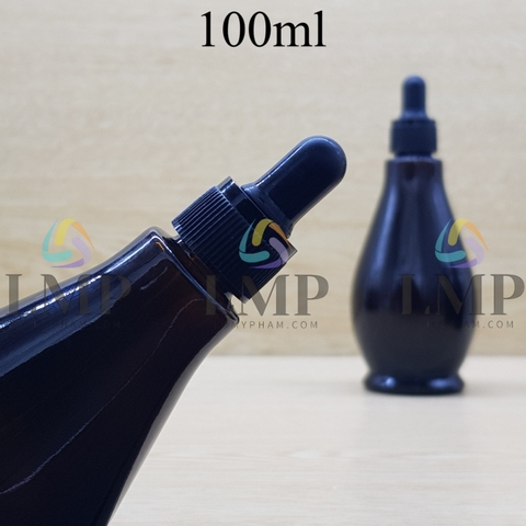 Chai đèn dầu nắp bóp khoen nhựa sọc 100ml