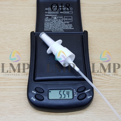 Đầu xịt mũi thẳng Ø18