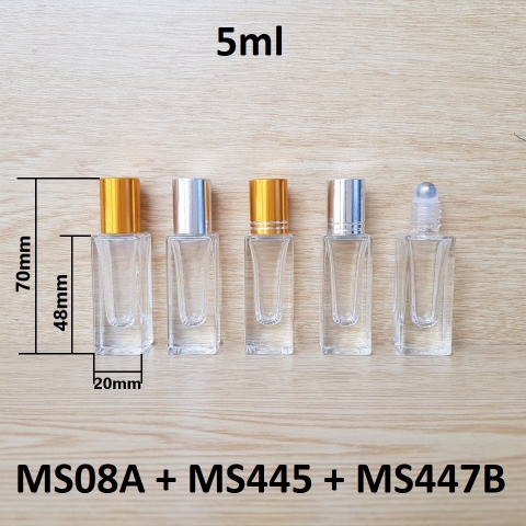 Chai lăn vuông bi sắt 5ml