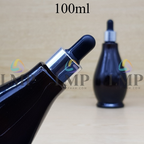 Chai đèn dầu nắp bóp khoen nhôm 100ml