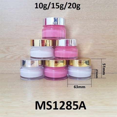 Hũ kem Q20 cao cấp trơn nắp xi