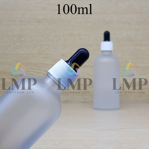 Chai tinh dầu phun mờ nắp bóp khoen nhựa sọc 100ml