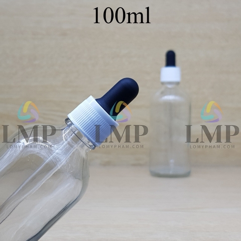 Chai tinh dầu nắp bóp khoen nhựa sọc 100ml