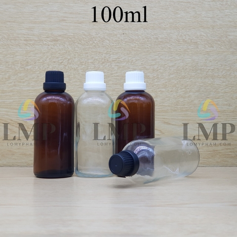 Chai tinh dầu nắp dày 100ml