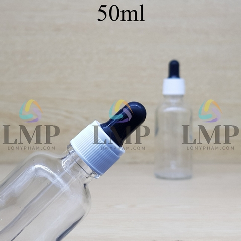 Chai tinh dầu nắp bóp khoen nhựa sọc 50ml