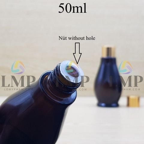 Chai đèn dầu nắp xi KO viền 50ml
