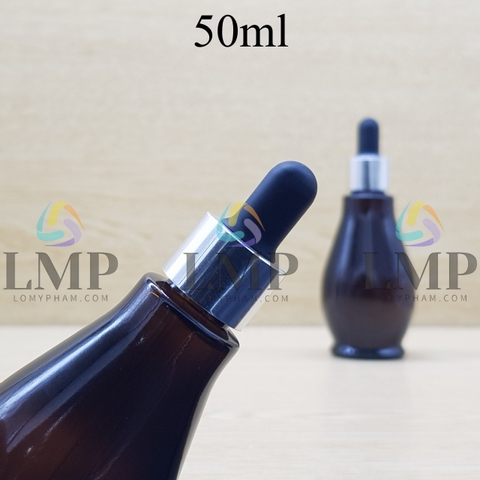 Chai đèn dầu nắp bóp khoen nhôm 50ml
