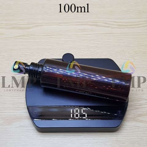 Chai PET vai ngang đầu nhôm giọt cao 100ml