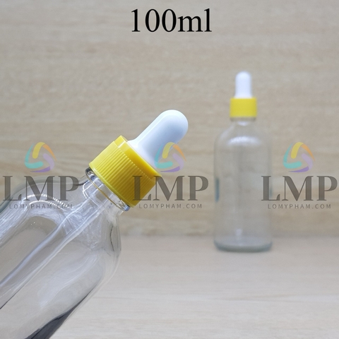 Chai tinh dầu nắp bóp khoen nhựa sọc 100ml