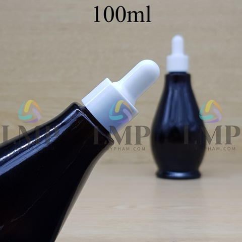 Chai đèn dầu nắp bóp khoen nhựa trơn 100ml