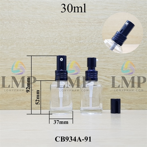 Chai thủy tinh vát đầu nhôm giọt cao 30ml