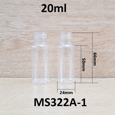 Thân chai vai ngang 20ml