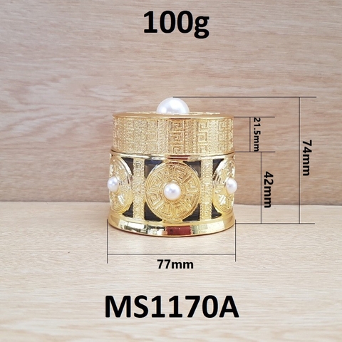 Hũ Dubai vàng ngọc trai trắng 100g