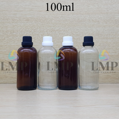 Chai tinh dầu nắp dày 100ml